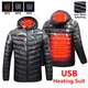 2022 nouveaux hommes hiver chaud USB chauffage polaire vestes Parkas hommes Thermostat intelligent