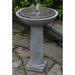 Campania International Hydrangea Concrete Leaves Birdbath Fountain Concrete in Gray | 30.25 H x 20.5 W x 20.5 D in | Wayfair FT-248-NN