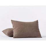 Coyuchi Avila Organic Envelope Sham 100% Cotton in Brown | 20 H x 26 W x 0.132 D in | Wayfair 1024504