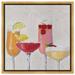 Oliver Gal Choose Two - Painting on Canvas Metal in Gray/Orange/Pink | 40 H x 40 W x 2 D in | Wayfair 41775_40x40_CANV_PSGLD