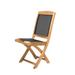 ARB Teak & Specialties Bayville Modern Beach chair Solid Wood in Black/Brown/Orange | 37.25 H x 17.25 W x 23 D in | Wayfair CHR531