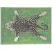 Snow Leopard Office Mat by Kavka Designs in Green/White/Black | 0.08 H x 60 W x 36 D in | Wayfair MWOMT-17304-3X5-KAV1927