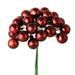 The Holiday Aisle® 1" x 24" Shiny Ball Ornament Christmas Pick Plastic in Red | 1 H x 1 W x 0.34 D in | Wayfair CFAF7D1B1E034F20B5D6C80AD0F736A5