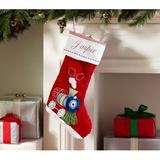 The Holiday Aisle® Train Stocking Cotton in Red | 16 H x 8 W in | Wayfair EED31F4F349F4329805398672B5D75C8