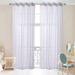 2 Piece Window Sheer Curtains Grommet Panels for Bedroom/Living Room - N/A