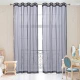 2 Piece Window Sheer Curtains Grommet Panels for Bedroom/Living Room - N/A