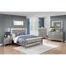 Pressley Metallic Mercury 3-piece Queen Bedroom Set with 2 Nightstands