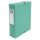 Exacompta 50833E 6x Archivbox aus Colorspan-Karton 600g, Rückenbreite 80mm mit Etikett, 25x33cm für DIN A4 - Grün