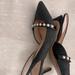 J. Crew Shoes | Jcrew Collette Slingback D’orsay Pumps Pearls Shoes 65mm/ Size 9.5/ New | Color: Gray | Size: 9.5