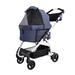 Ibiyaya New CLEO Travel System Pet Stroller in Gray/Blue | 20.1 H x 12.6 W x 21.3 D in | Wayfair FS2191-B