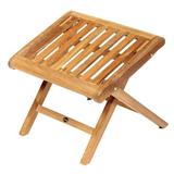 ARB Teak & Specialties Jonael Teak Footstool Wood in Brown | 17 H x 19.5 W x 16.5 D in | Outdoor Furniture | Wayfair ACC507