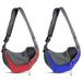 Tucker Murphy Pet™ Burgeo Free Breathable Travel Sling Pet Carrier Plastic in Red/Blue | 8.6 H x 12 W x 3.5 D in | Wayfair