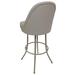 Williston Forge Swivel Metal Counter Bar Stool 26" M-235 - Basin Beige - Coffee Upholstered/Metal in Brown | 44 H x 25 W x 23 D in | Wayfair