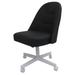 Latitude Run® Side Chair Faux Leather/Upholstered in White/Black | 37 H x 25 W x 23 D in | Wayfair 3448774014AD46EC89541FFEBDEE1E55