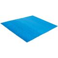 Tapis de sol bleu pour piscine Summer Waves 5,74 x 5,74 m pour piscine ø 5,49 m