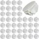 Memkey - 40pcs Fils Cube Plastique abs Connecteur Cube de Rangement Blanc Raccord Meuble de