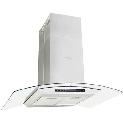 Vidaxl - Insel-Dunstabzugshaube 90 cm lcd Touch-Sensor 756 m³/h led Image