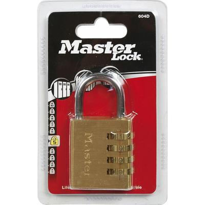 Vorhangschloss 604 eurd Zahlenschloss, 40 mm,Messing Finish sb - Master Lock