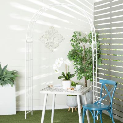 Black or White Contemporary Garden Arbor