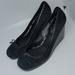 Coach Shoes | Coach Iyana Suede Wedge 8.5m | Color: Black | Size: 8.5