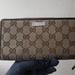 Gucci Bags | Gucci Beautiful Classic Signature Large Zippy Compact Gucci Wallet Italy | Color: Brown/Tan | Size: Os