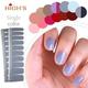 High 's Upgrade Extra Klebkraft Nail Wraps Decals Art Transfer Sticker Collection Maniküre DIY Fullnail Polish Patch Strips für Hochzeit, Party, Shopping, Reisen, 20 Stück