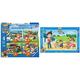 Ravensburger 06936 Paw Patrol 4 Puzzle 12/16/20/24 Teile a box-12/16/20/24, Einheitsgröße [Exklusiv bei Amazon] & Kinderpuzzle 06124 - Paw Patrol - Rahmenpuzzle