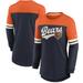 Women's Nike Navy/Orange Chicago Bears Retro Script Performance Tri-Blend Long Sleeve T-Shirt