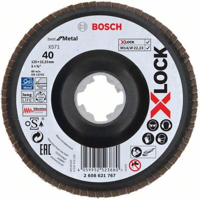 Bosch - Accessories 2608621767 x-lock Fächerschleifscheibe Durchmesser 125 mm 1 St.