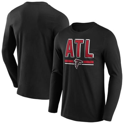 Atlanta Falcons Facemask Iconic Hometown Grafik Langarm-T-Shirt - Herren Image