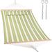 78'' Quilted 2 Person Hammock Beach Swing with Spreader Bars&Pillow - 55.1*122*1