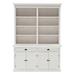 Classic White Hutch Bookcase Unit