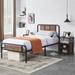 Taomika 3-pieces Industrial Modern Bed Frame and Nightstands Set