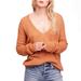 Free People Sweaters | Free People Women's Gossamer Pullover Sweater Terracotta Brown Size Small. | Color: Brown/Purple | Size: S