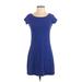 CATHERINE Catherine Malandrino Casual Dress - A-Line: Blue Solid Dresses - Used - Size X-Small