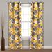 Lush Decor Julie Floral Insulated Grommet Blackout Window Curtain Panel Pair