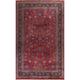Vintage Large Vegetable Dye Mashad Persian Wool Area Rug Hand-knotted - 12'11" x 19'5"