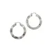 Belk Flat Wavy Hoop Earrings, Silver