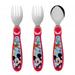 Disney Other | Disney Junior Mickey Toddler Forks And Spoon 3-Piece Set | Color: Red | Size: 5.375"L X 1.125"W (Each Utensil, Approximate)