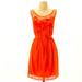 Anthropologie Dresses | Anthropologie Sangeet Dress Meadow Rue. Sz Xs | Color: Orange/Silver | Size: Xs