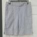 J. Crew Shorts | J.Crew City Fit Blue Striped Seersucker Bermuda Cotton Shorts | Color: Blue | Size: 2