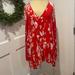 Free People Dresses | Free People Tunic Dress Size Medium In Red Women’s Dress/Top | Color: Red/White | Size: M