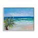 Stupell Industries Incoming Waves Summer Beach Palm Tree Painting Gray Farmhouse Oversized Rustic Framedd Giclee Texturized Art By Lauren Jane Canvas | Wayfair