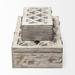 Gracie Oaks Demiterus 2 Piece Wooden Box Set in Gray | 4 H x 8 W x 14 D in | Wayfair 4FD3BBA6ECCE414E8B83E9778D45C8CD