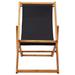 Arlmont & Co. Beach Sling Patio Chair Folding Deck Chair Fabric & Wooden Frame Solid Wood in Green/Brown | 37.4 H x 23.62 W x 50 D in | Wayfair