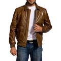 Mens A2 Flight Bomber Pilot Jacket Aviator Ansel Elgort Fault in Our Stars Augustus Waters WW11 G1 Bomber B3 Leather Jacket (A2 Matelic, Medium, m)