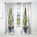 Designart 'Cactus Houseplant' Traditional Curtain Single Panel
