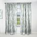 Designart 'Floral Seamless Pattern Succulents Ferns Thorns' Farmhouse Curtain Single Panel