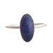 Andes Night Sky,'Sterling Silver and Sodalite Cocktail Ring From Peru'