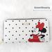 Kate Spade Bags | Disney Kate Spade New York Other Minnie Mouse Large Continental Wallet White | Color: Black/White | Size: 3.9'' H X 7.6''W X 1.1'' D
